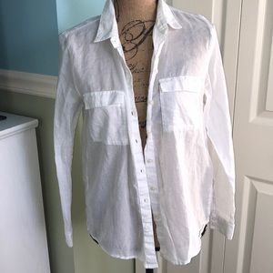 Gap white sheer button down!